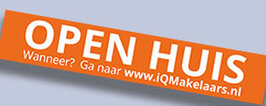 Sticker Open Huis voor info